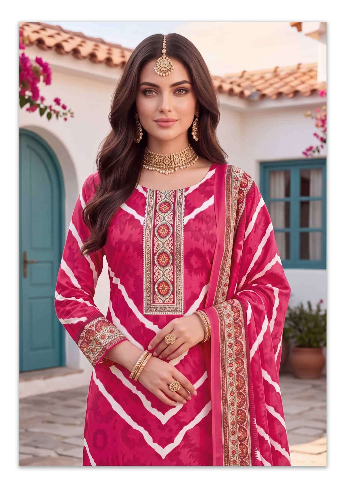Harshit Fashion Hub Gulriza Pure Pashmina Dress Material