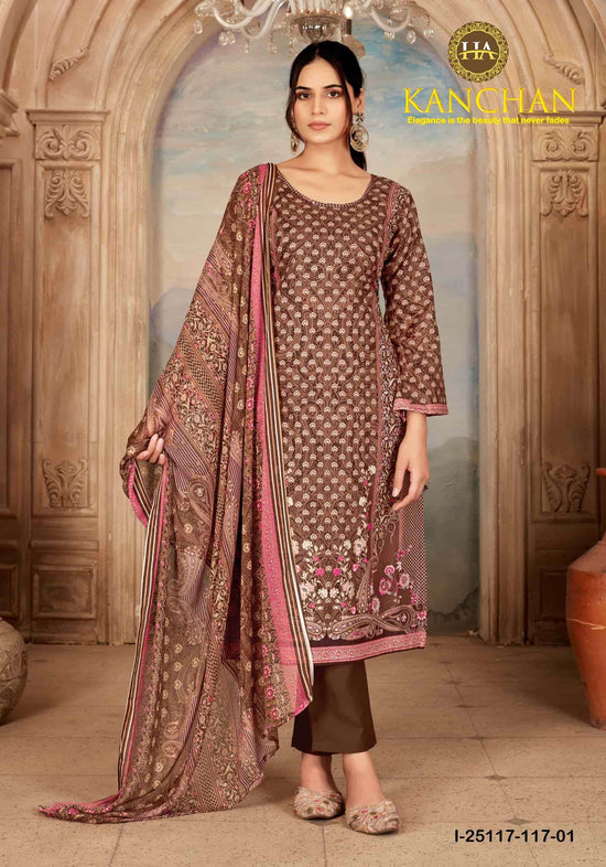 Harshit Fashion Hub Kanchan Cambric Printed Cotton Dress Material