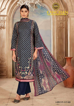 Harshit Fashion Hub Kanchan Cambric Printed Cotton Dress Material