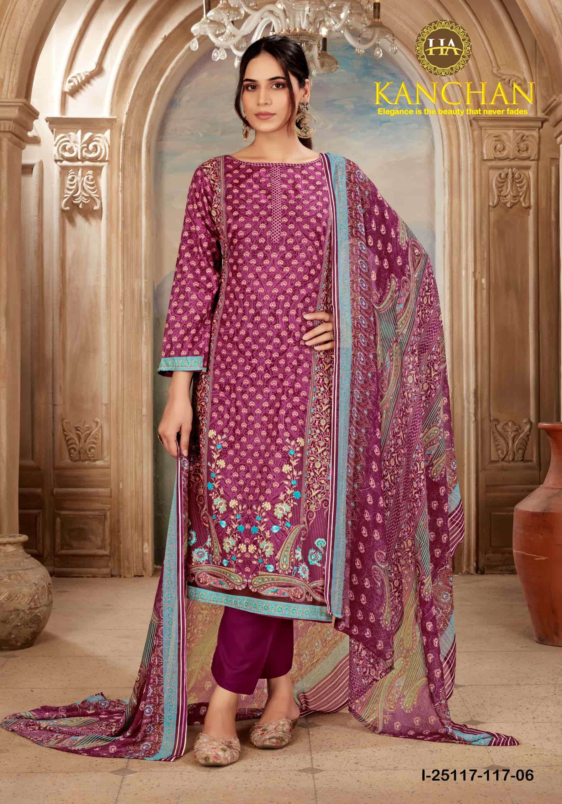 Harshit Fashion Hub Kanchan Cambric Printed Cotton Dress Material