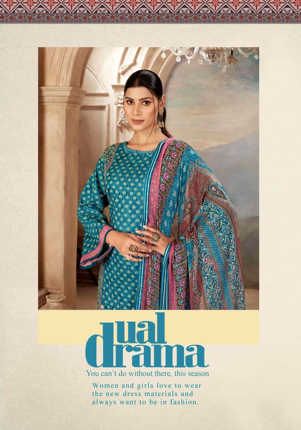 Harshit Fashion Hub Kanchan Cambric Printed Cotton Dress Material
