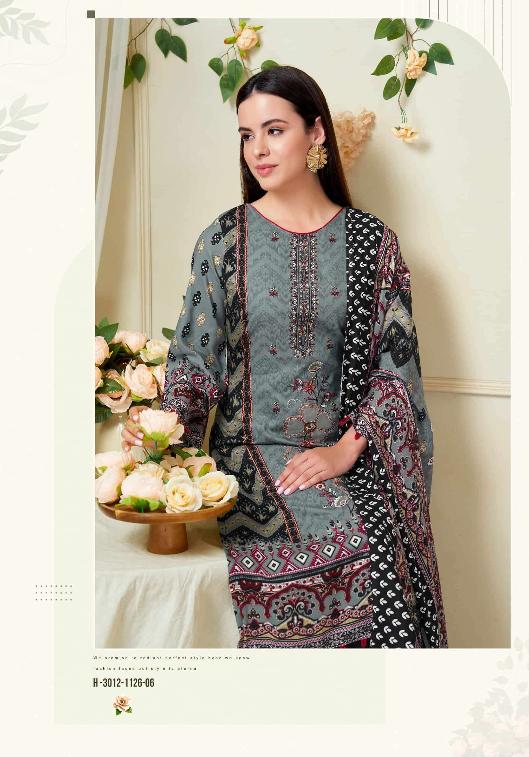 Harshit Fashion Hub Lime Light Premium Rayon Dress Material