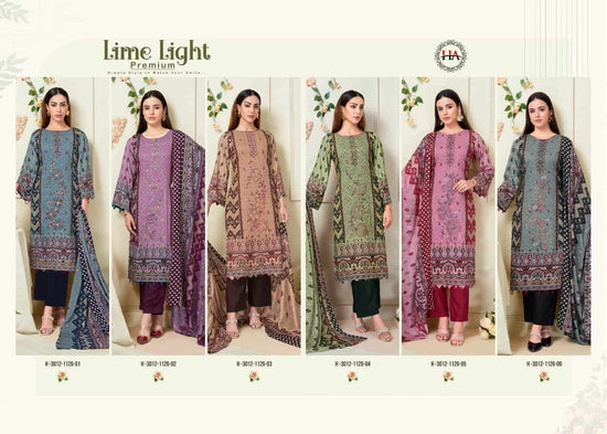 Harshit Fashion Hub Lime Light Premium Rayon Dress Material