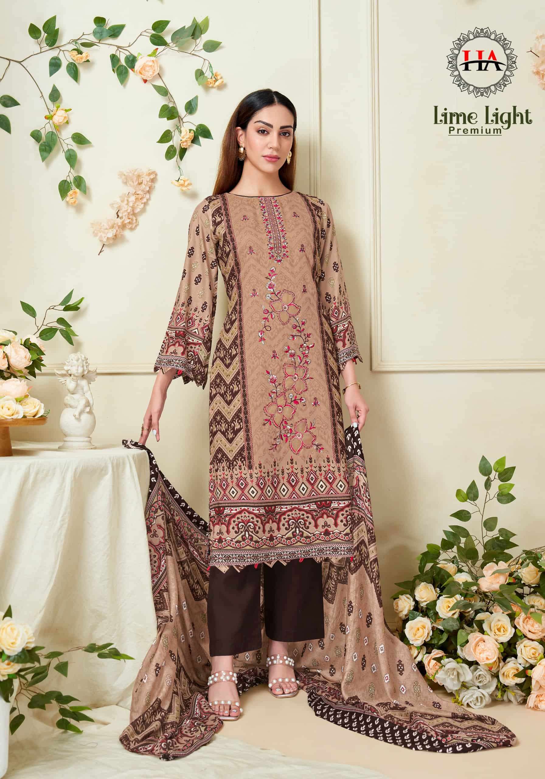 Harshit Fashion Hub Lime Light Premium Rayon Dress Material