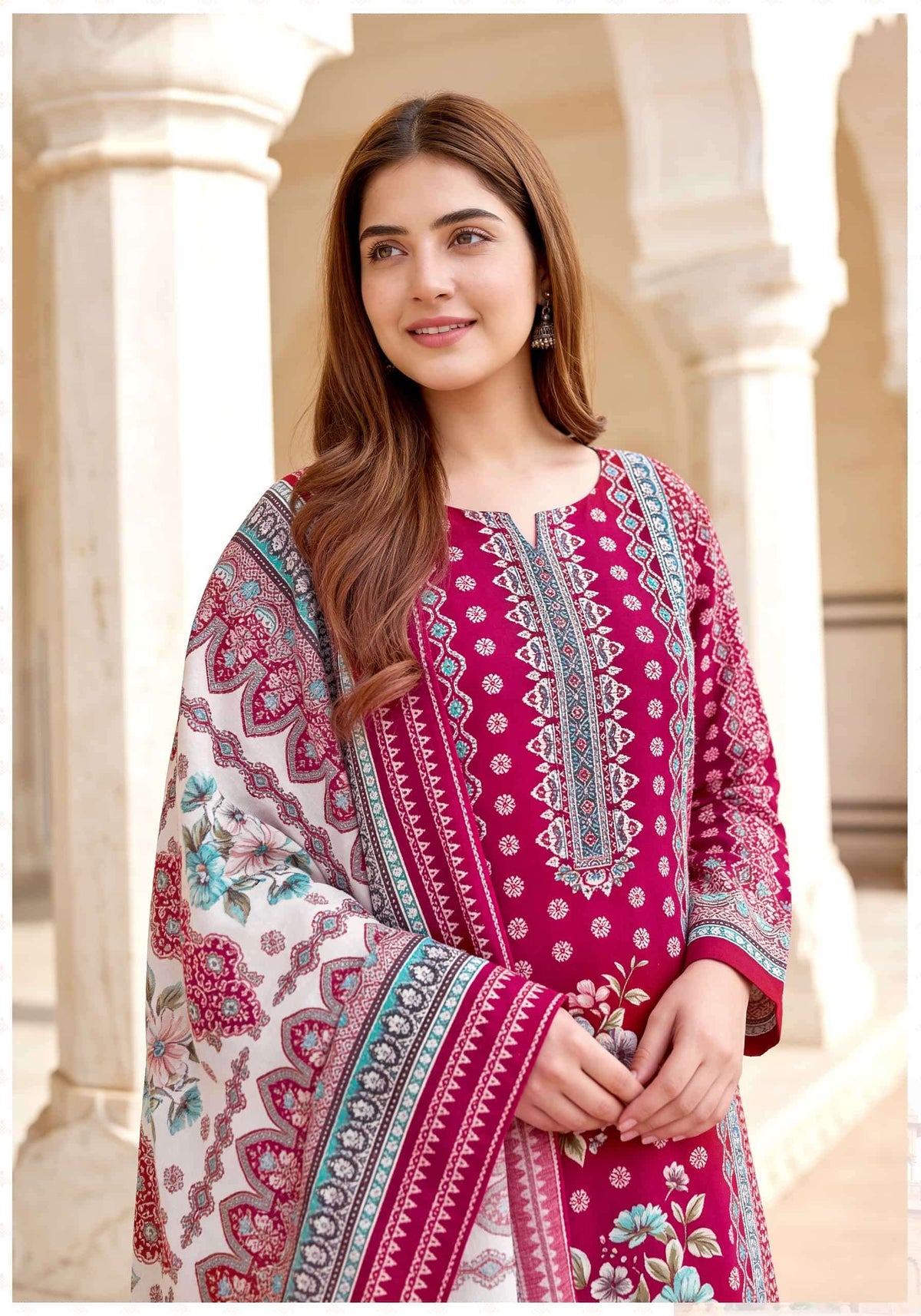 Harshit Fashion Hub Meheroon Edition 31 Designer Rayon Dress Material