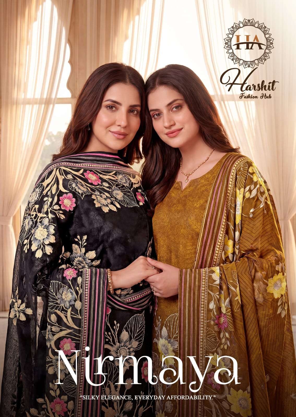 Harshit Fashion Hub Nirmaya Viscose Rayon Designer Dress Material