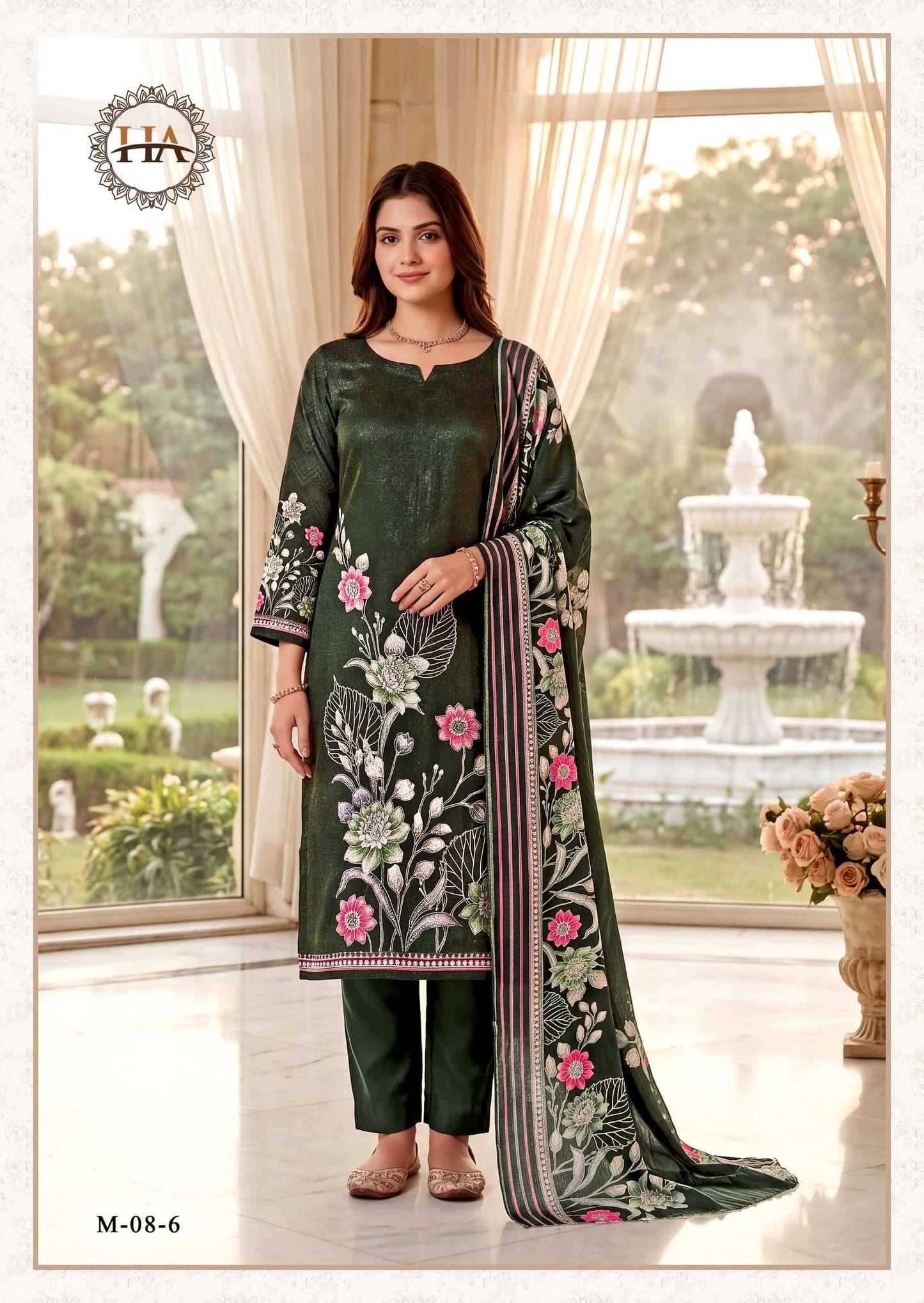 Harshit Fashion Hub Nirmaya Viscose Rayon Designer Dress Material