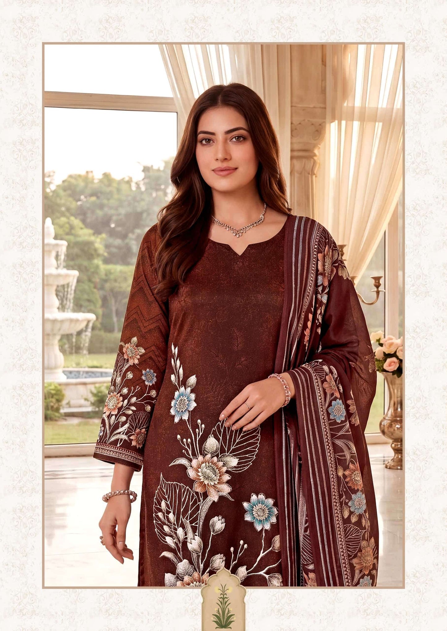 Harshit Fashion Hub Nirmaya Viscose Rayon Designer Dress Material