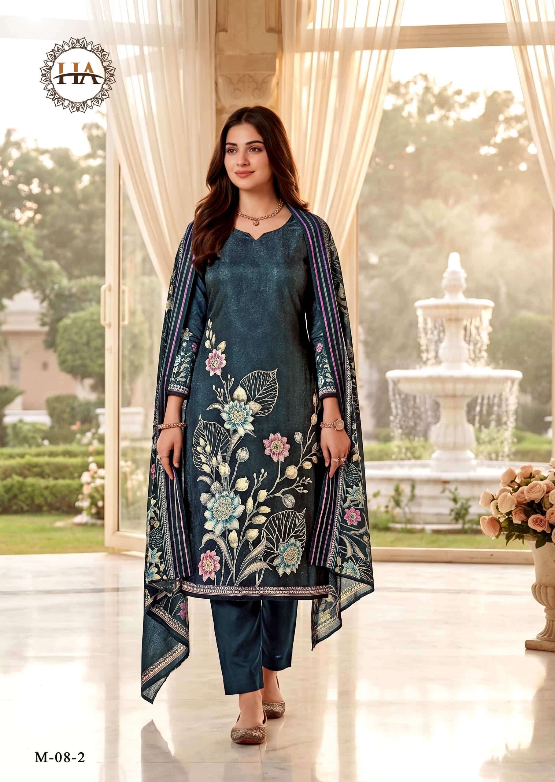 Harshit Fashion Hub Nirmaya Viscose Rayon Designer Dress Material