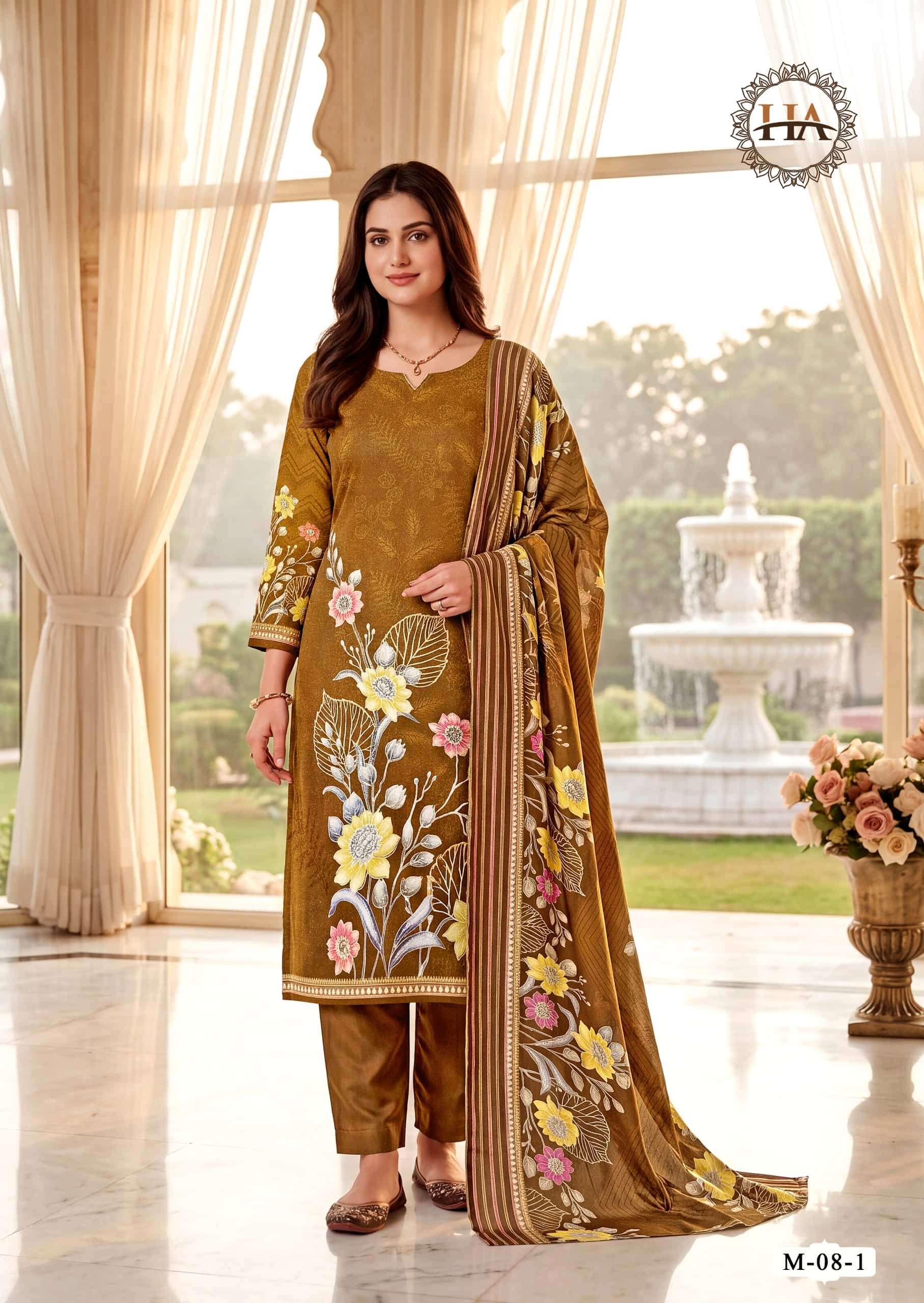 Harshit Fashion Hub Nirmaya Viscose Rayon Designer Dress Material