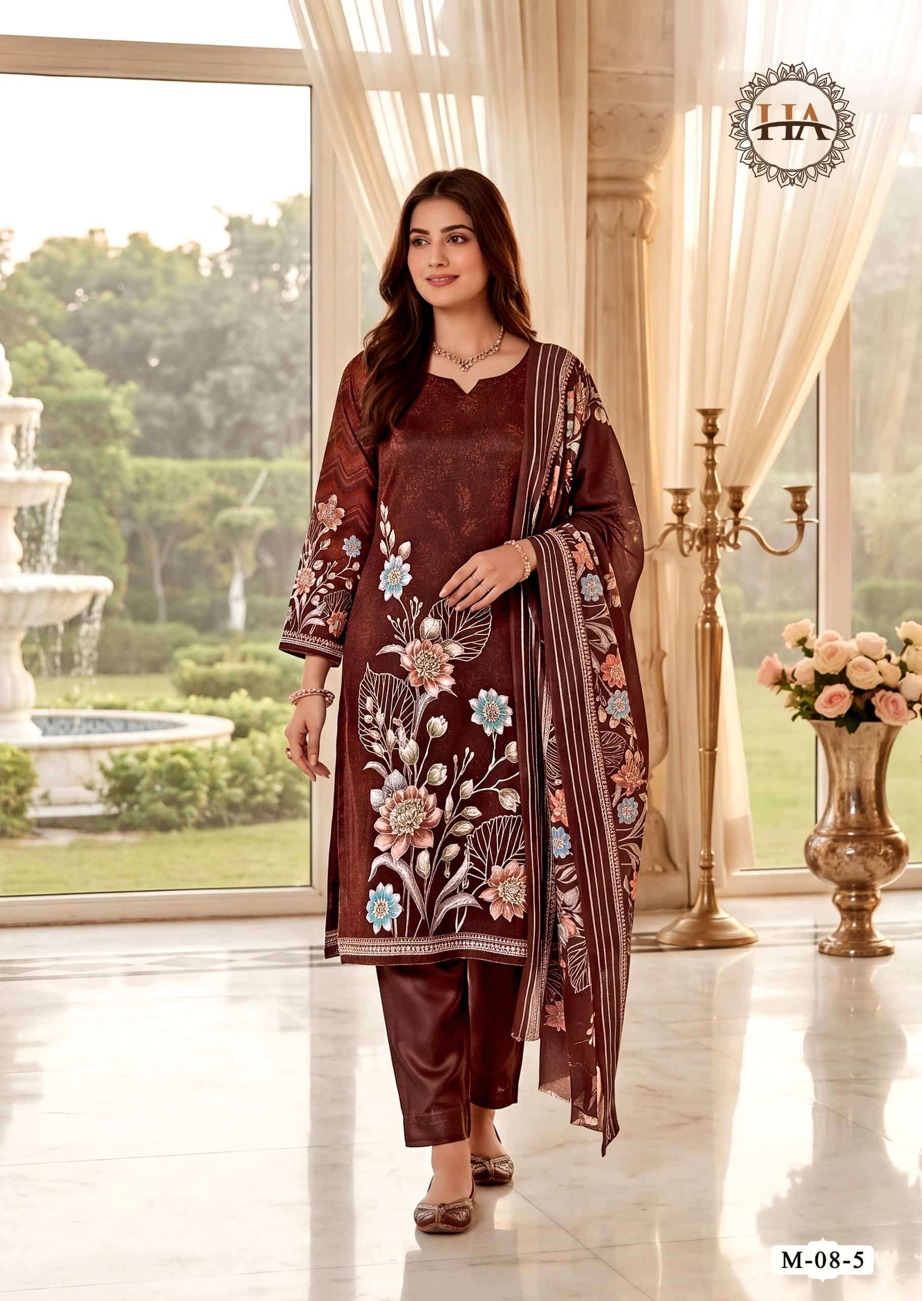 Harshit Fashion Hub Nirmaya Viscose Rayon Designer Dress Material