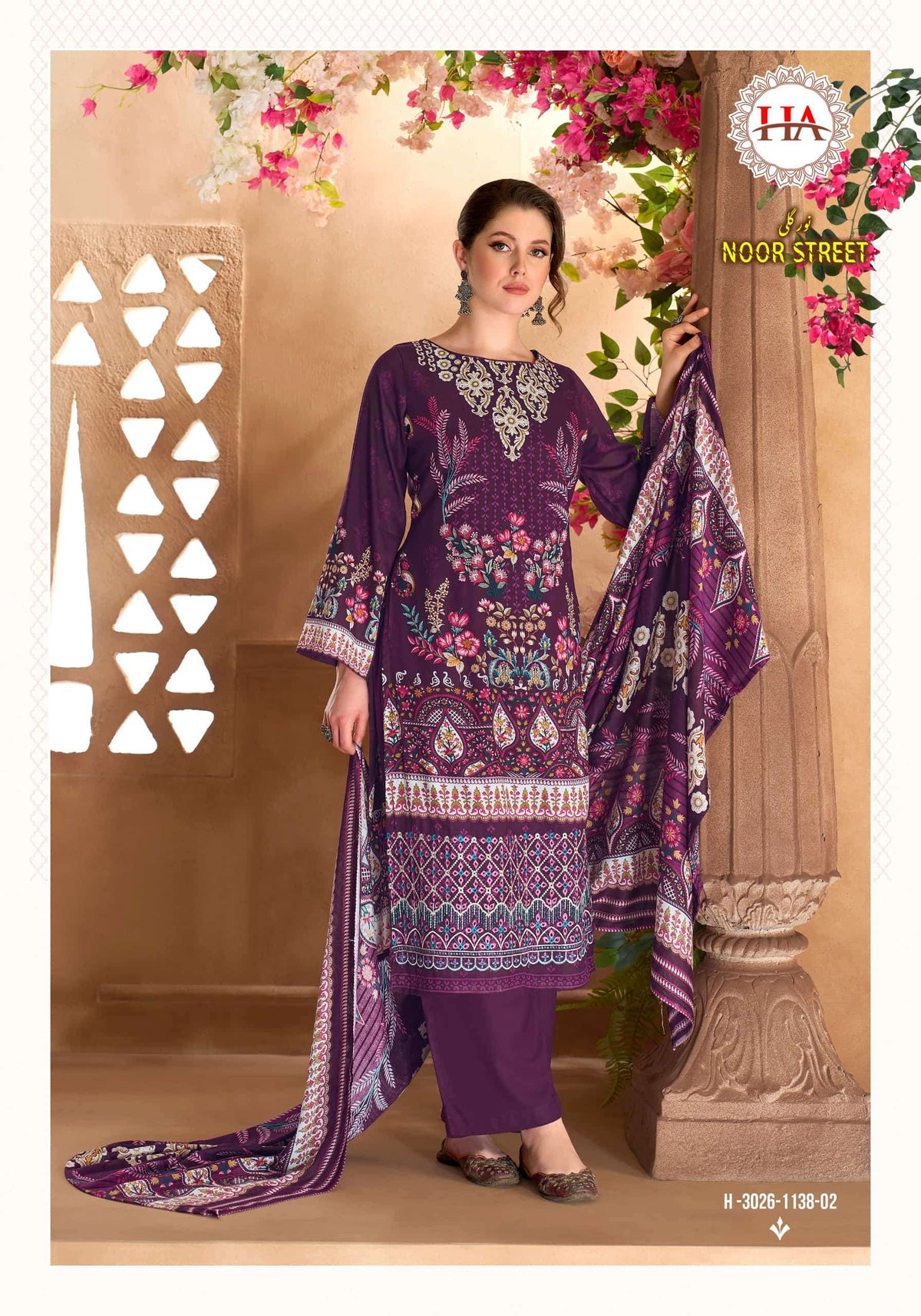 Harshit Fashion Hub Noor Street Rayon Dress Material