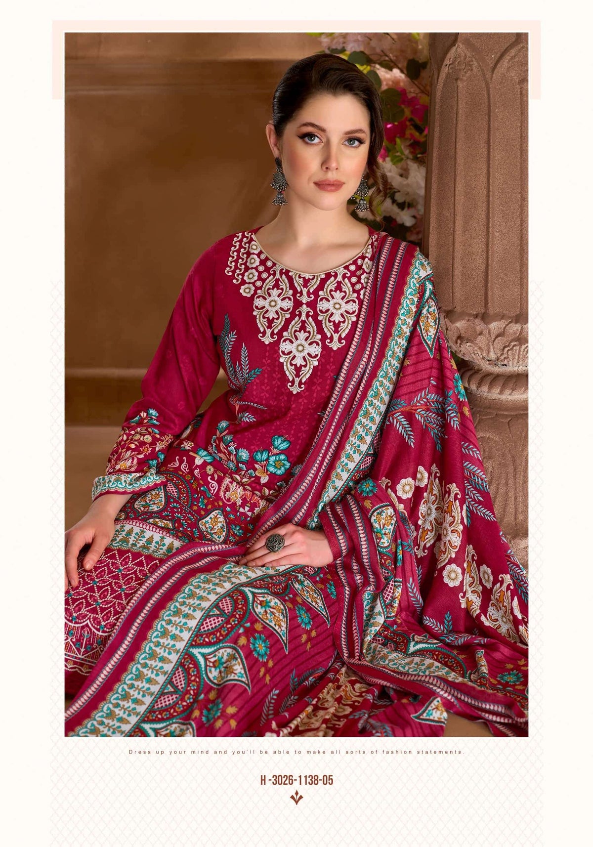 Harshit Fashion Hub Noor Street Rayon Dress Material