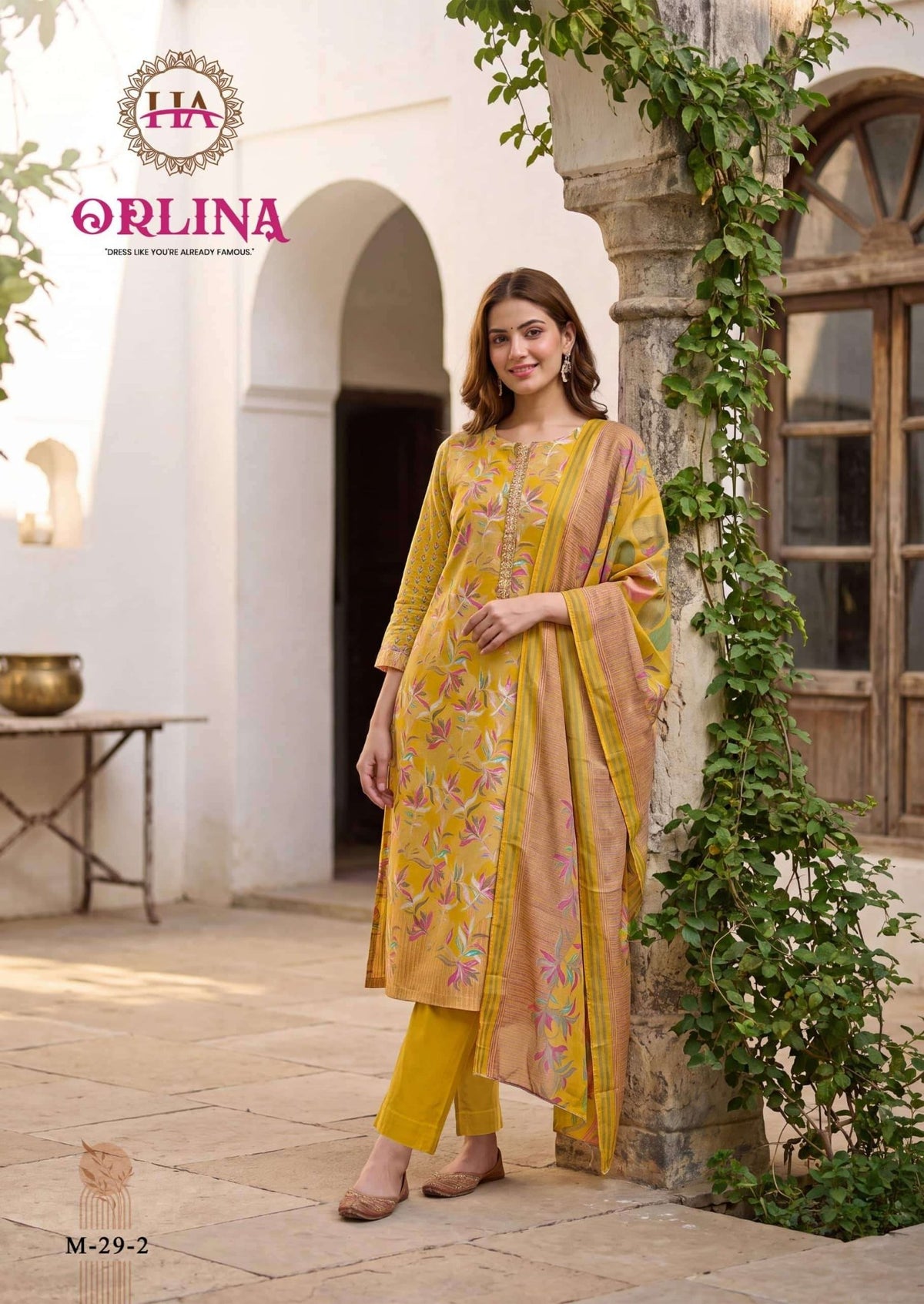 Harshit Orlina Zam Discharge Designer Print Dress Material - Amrah Wholesale