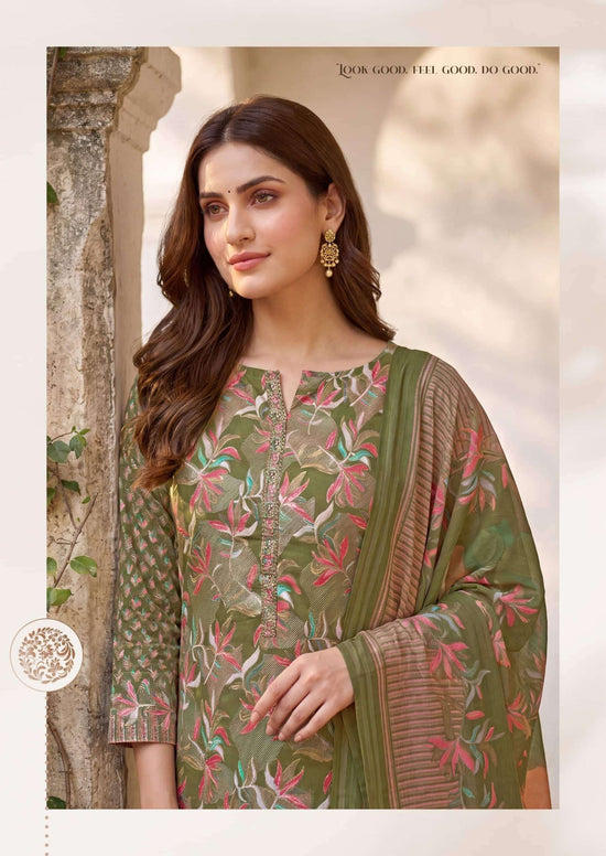 Harshit Orlina Zam Discharge Designer Print Dress Material - Amrah Wholesale