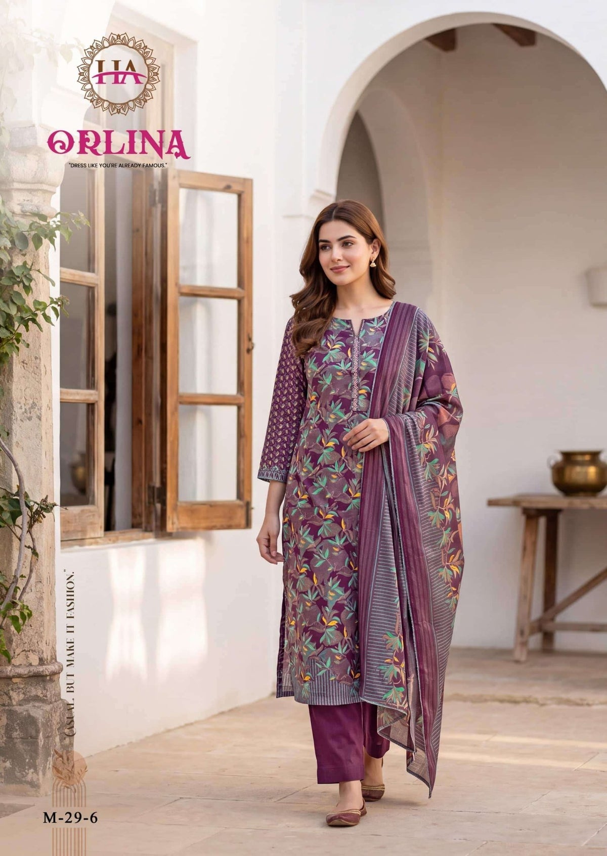 Harshit Orlina Zam Discharge Designer Print Dress Material - Amrah Wholesale