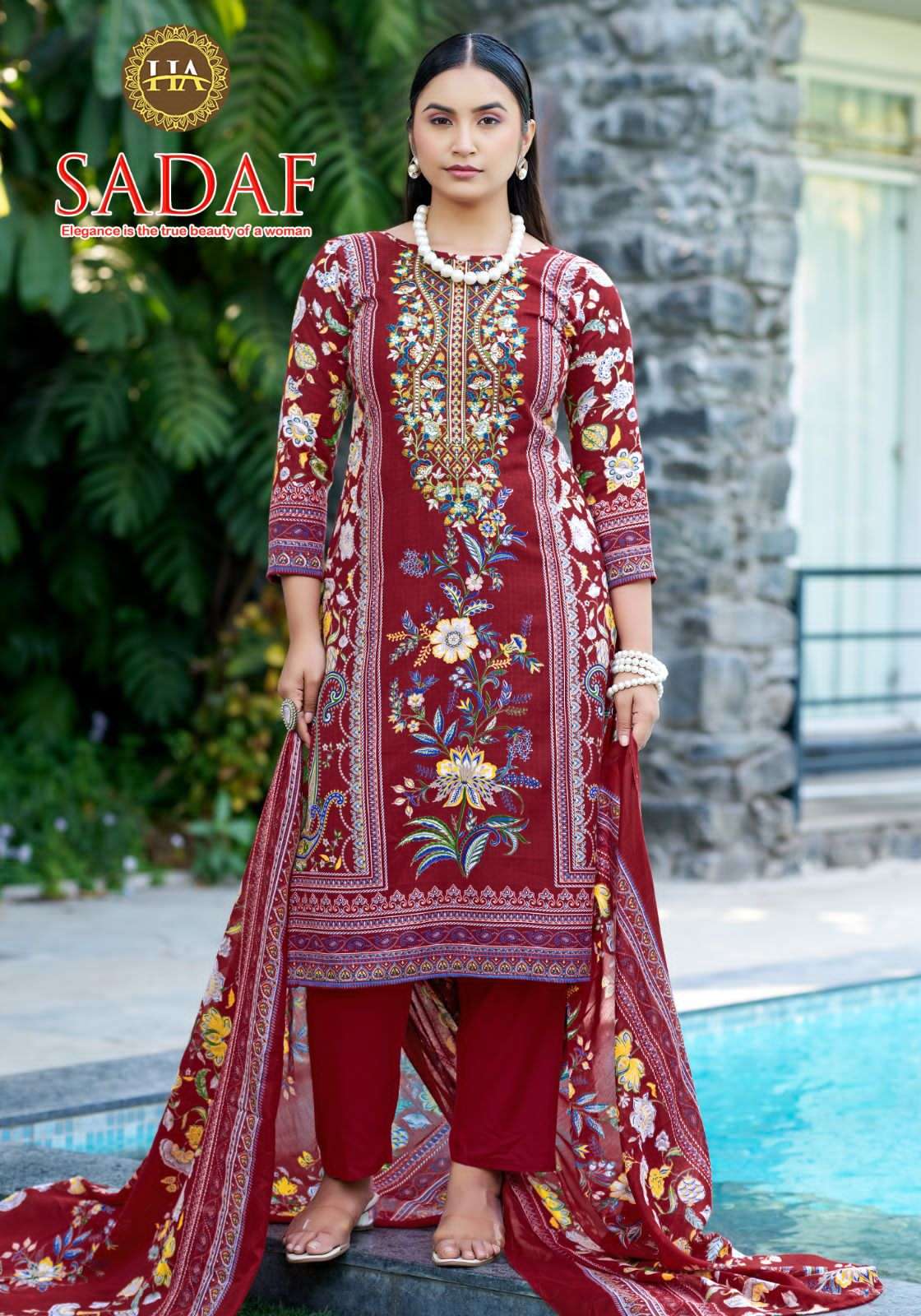 Harshit Sadaf Pure Soft Cotton Dress Material - Amrah Wholesale