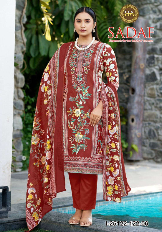 Harshit Sadaf Pure Soft Cotton Dress Material - Amrah Wholesale