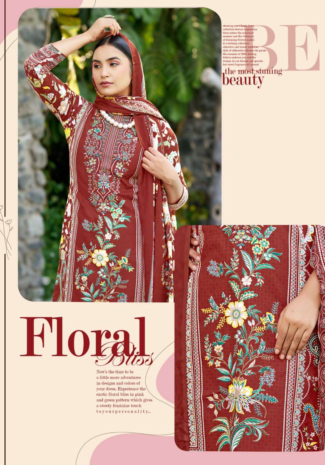 Harshit Sadaf Pure Soft Cotton Dress Material - Amrah Wholesale