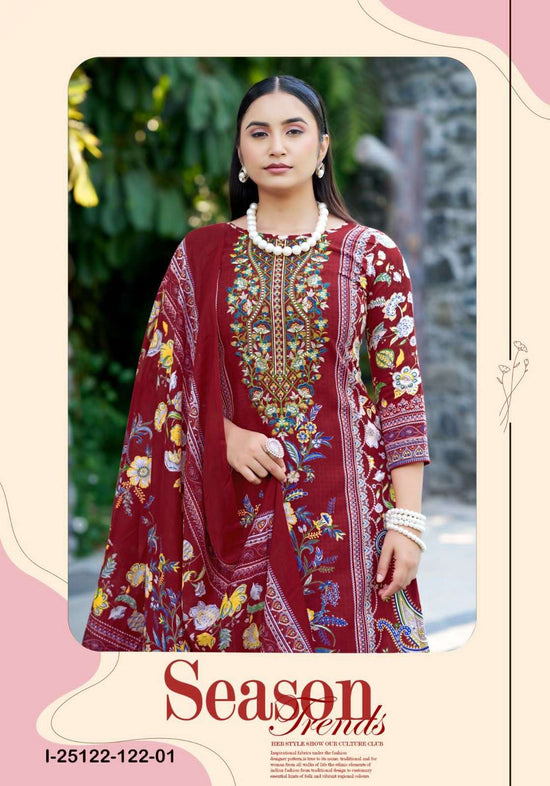 Harshit Sadaf Pure Soft Cotton Dress Material - Amrah Wholesale
