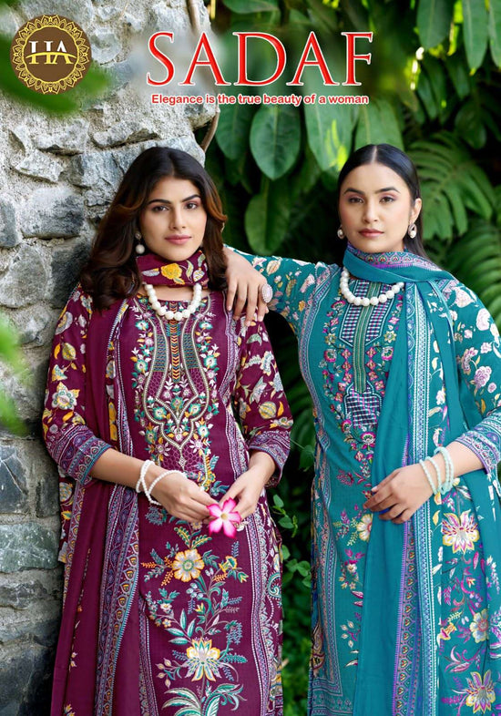 Harshit Sadaf Pure Soft Cotton Dress Material - Amrah Wholesale