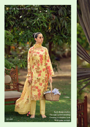 Hermitage Iznik Vol 2 Chikankari Cotton Lawn Dress Material Collection