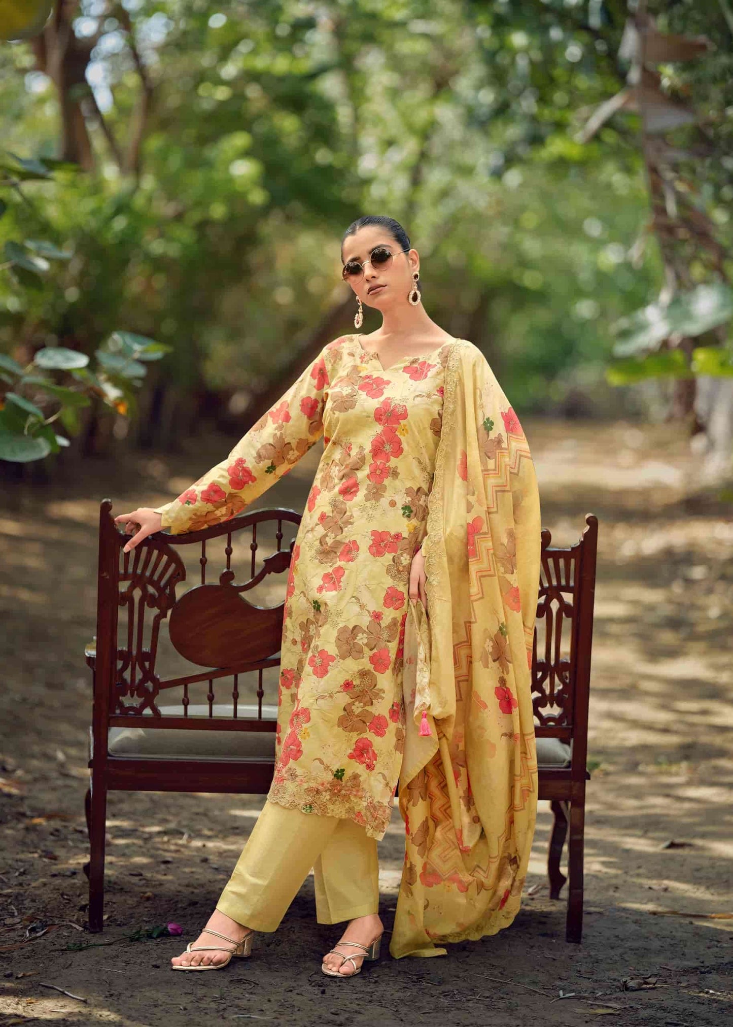 Hermitage Iznik Vol 2 Chikankari Cotton Lawn Dress Material Collection