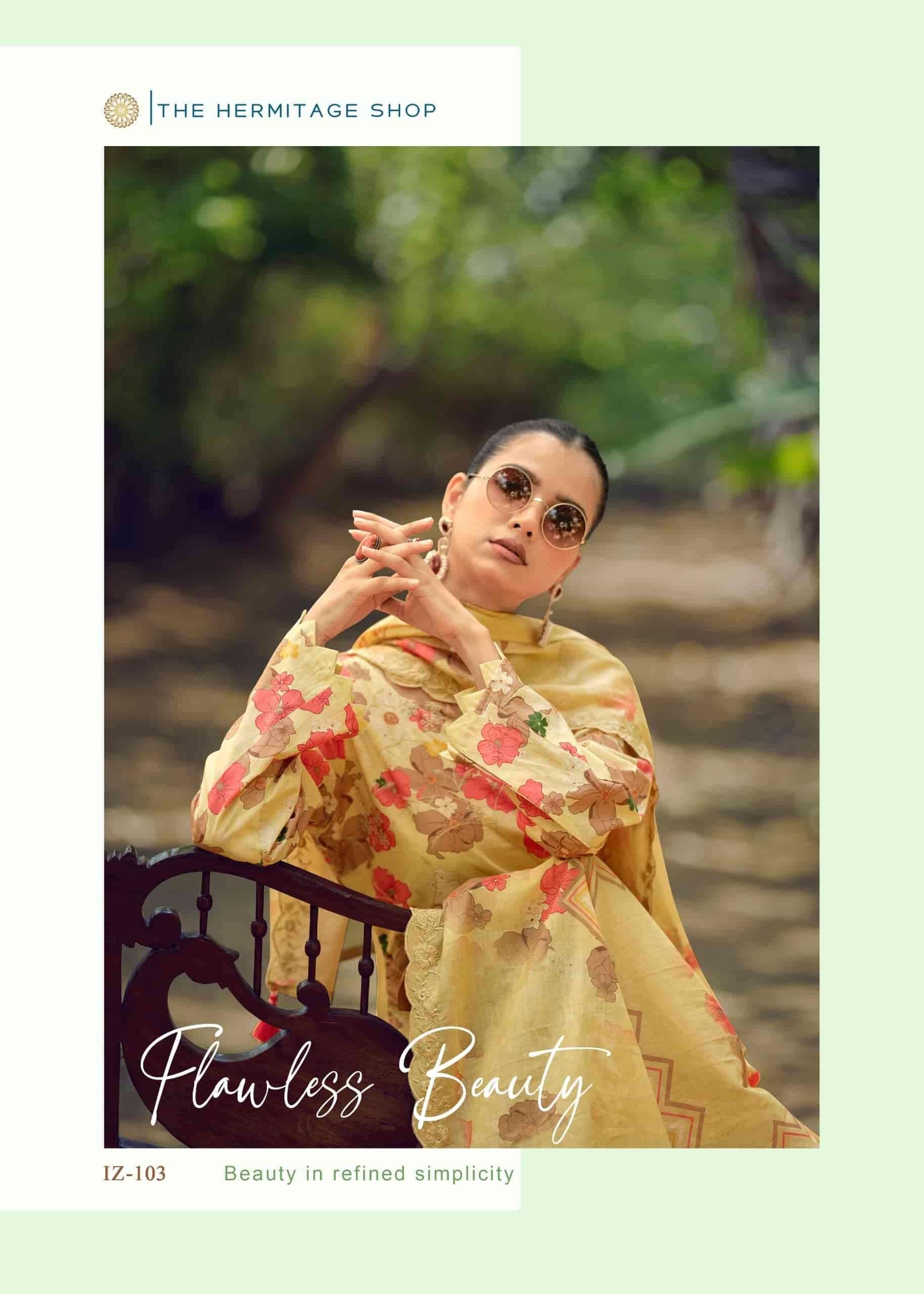 Hermitage Iznik Vol 2 Chikankari Cotton Lawn Dress Material Collection