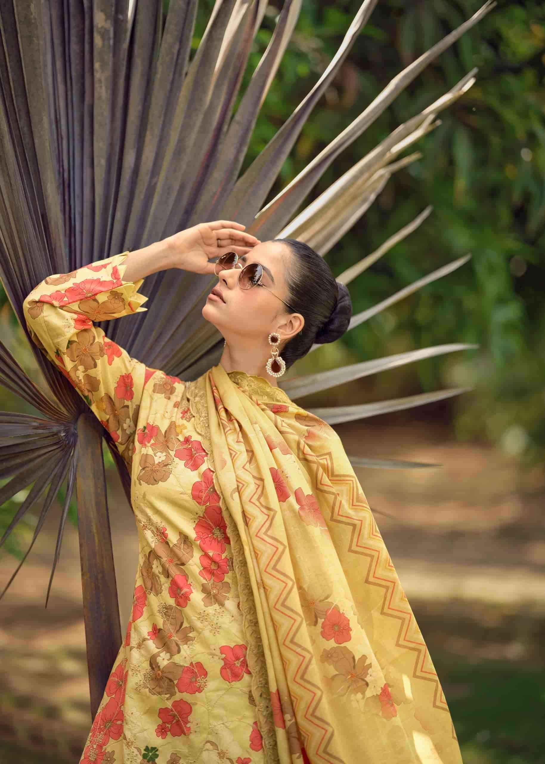 Hermitage Iznik Vol 2 Chikankari Cotton Lawn Dress Material Collection