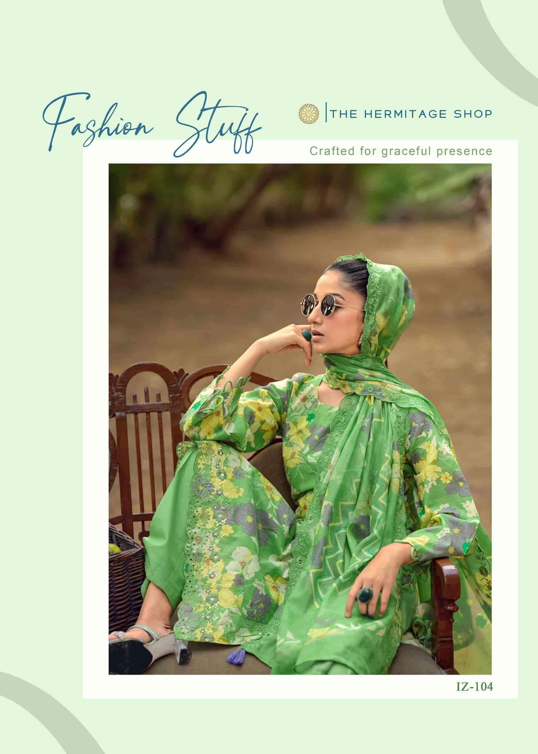 Hermitage Iznik Vol 2 Chikankari Cotton Lawn Dress Material Collection