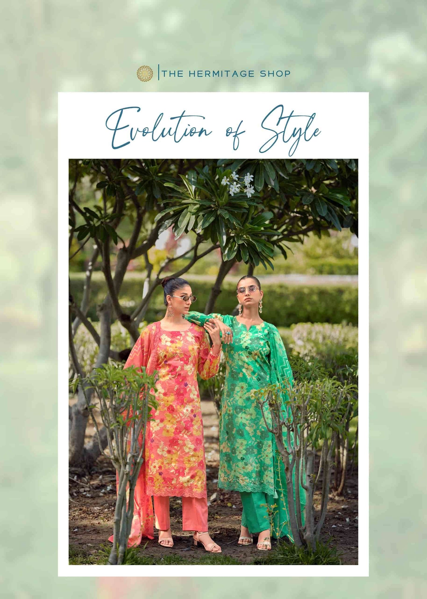Hermitage Iznik Vol 2 Chikankari Cotton Lawn Dress Material Collection