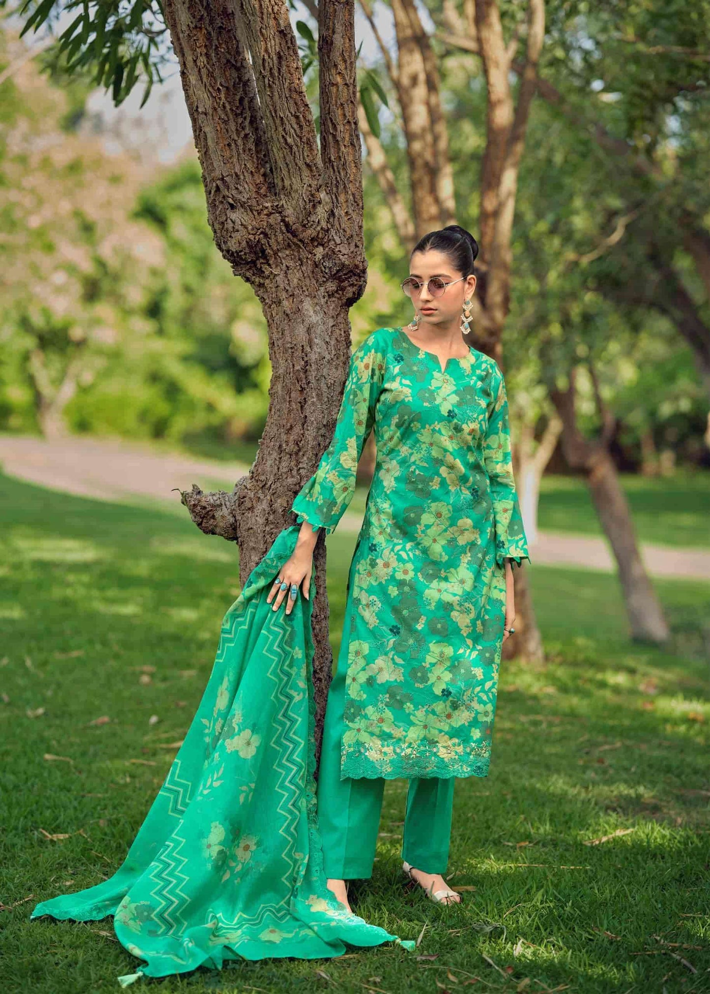Hermitage Iznik Vol 2 Chikankari Cotton Lawn Dress Material Collection
