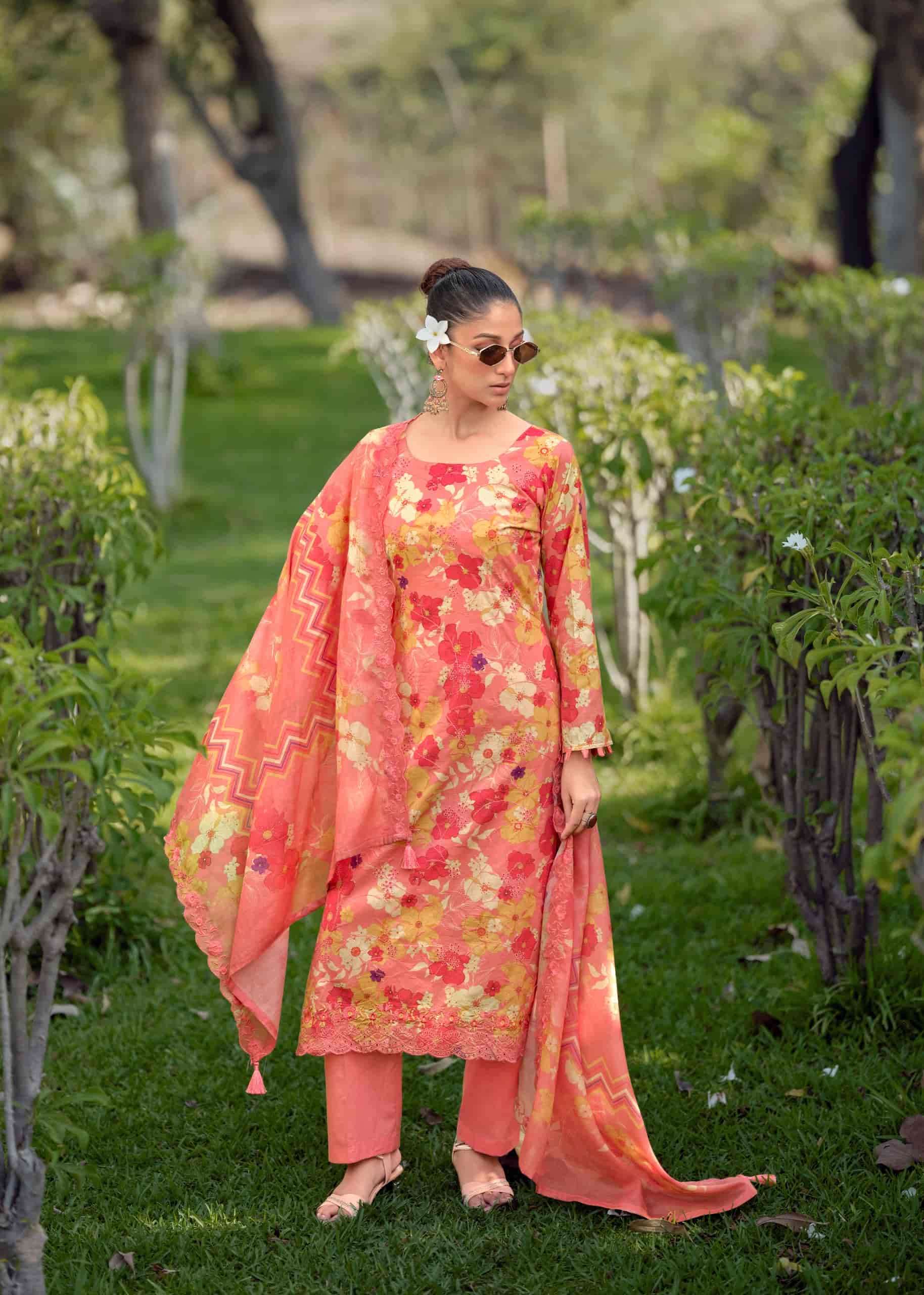 Hermitage Iznik Vol 2 Chikankari Cotton Lawn Dress Material Collection