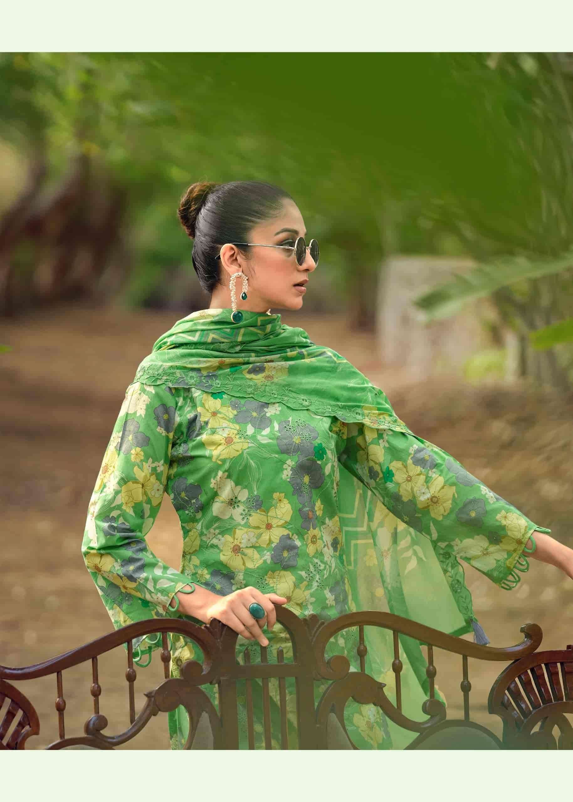 Hermitage Iznik Vol 2 Chikankari Cotton Lawn Dress Material Collection