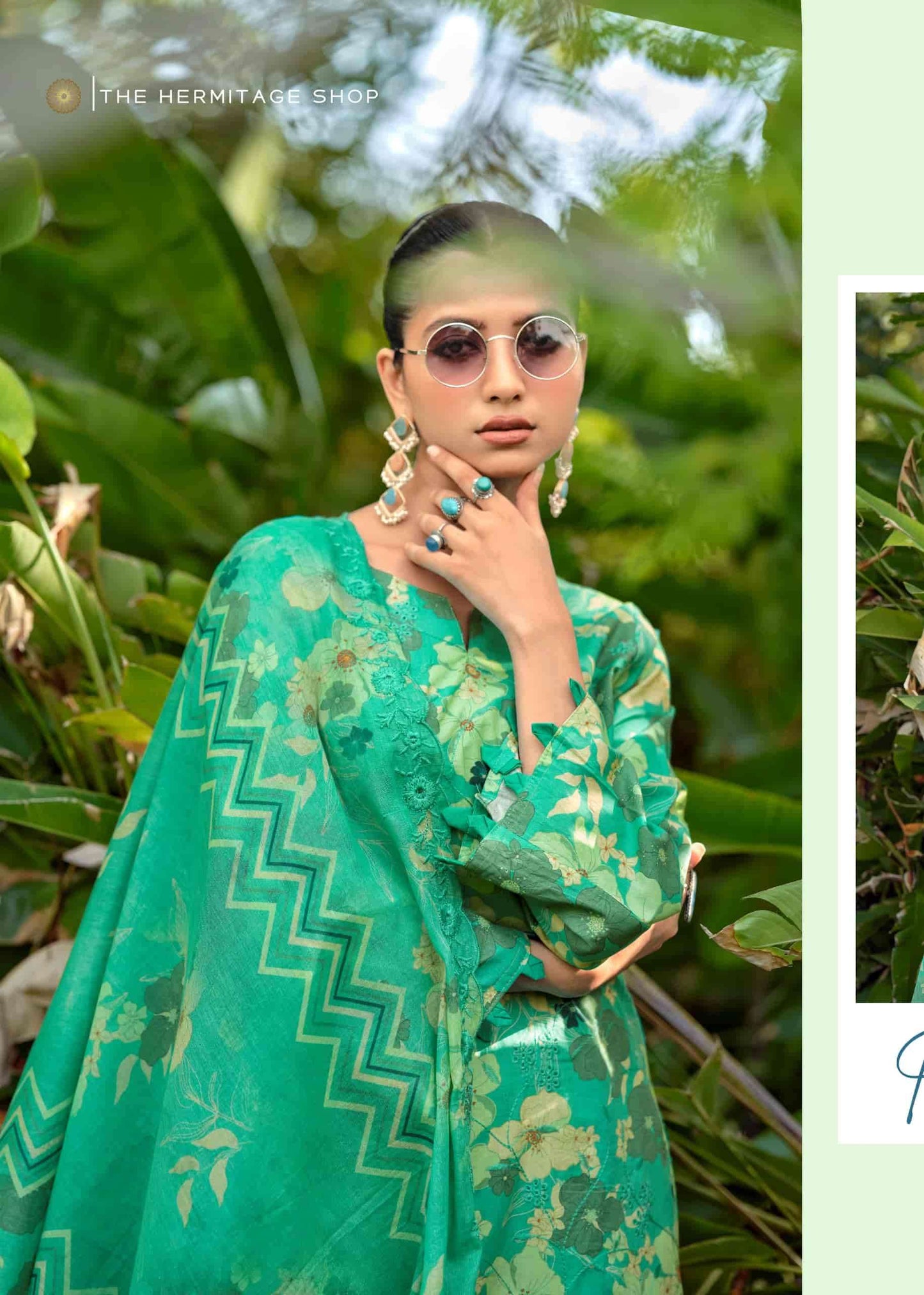Hermitage Iznik Vol 2 Chikankari Cotton Lawn Dress Material Collection