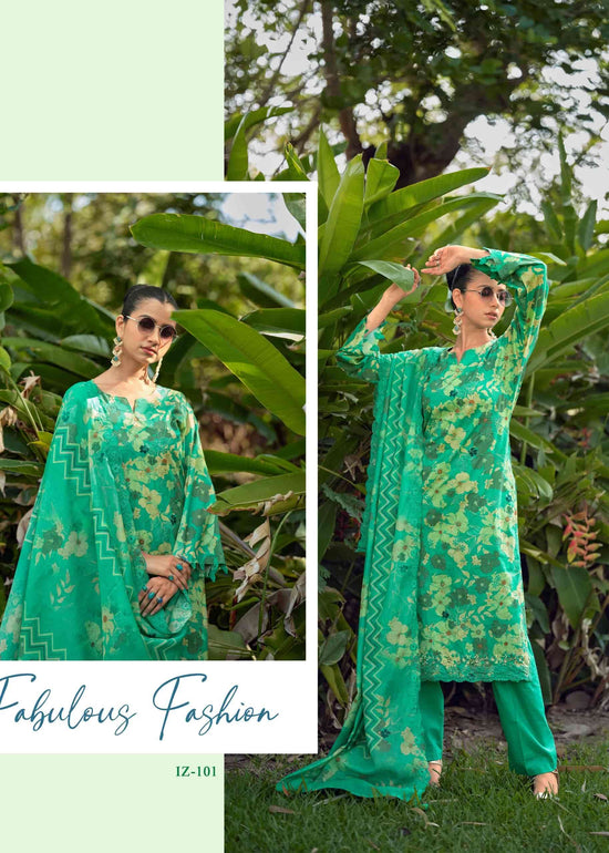 Hermitage Iznik Vol 2 Chikankari Cotton Lawn Dress Material Collection