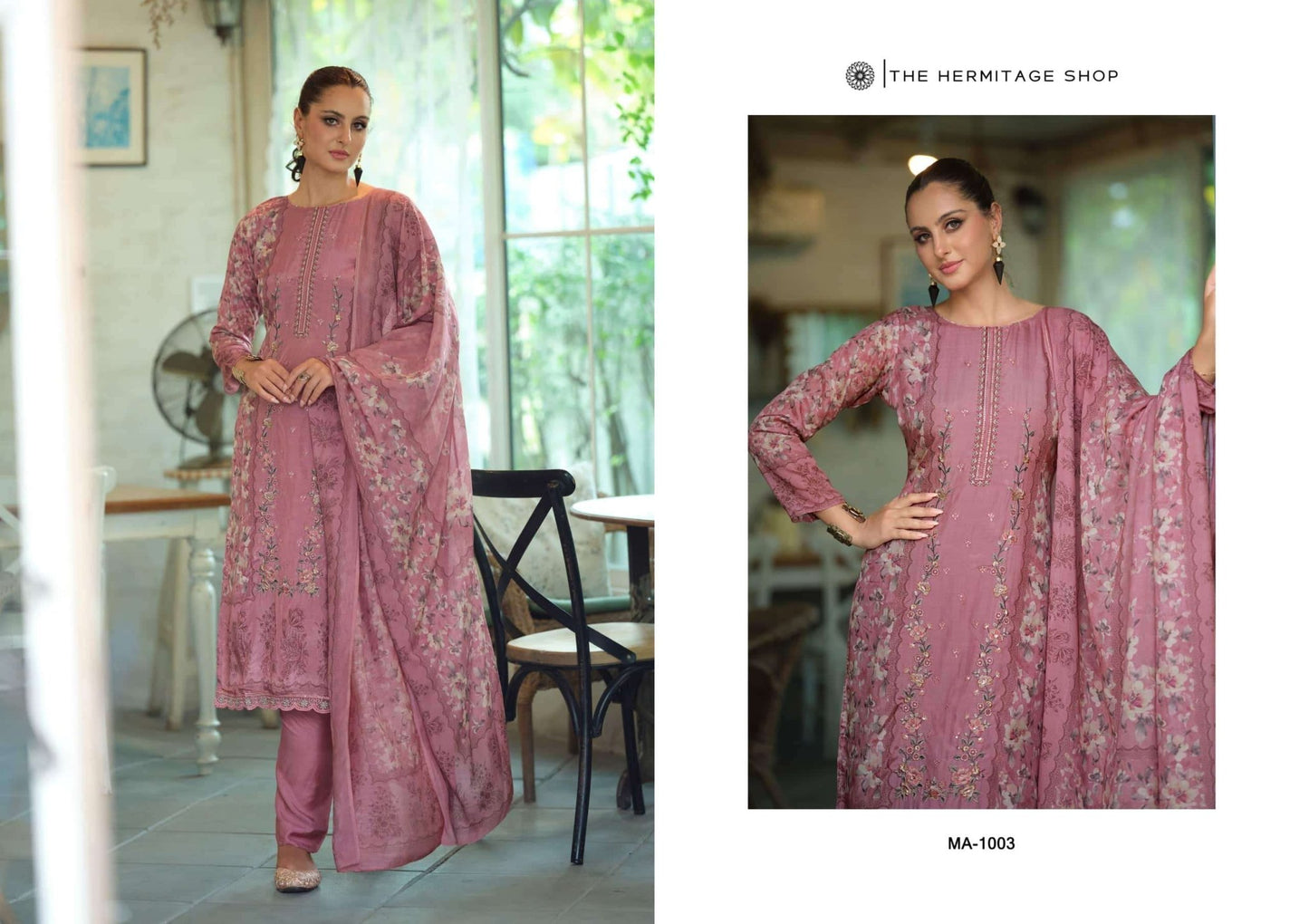 Hermitage Mazdaar Giza PK Lawn Embroidered Pakistani Suit - Amrah Wholesale