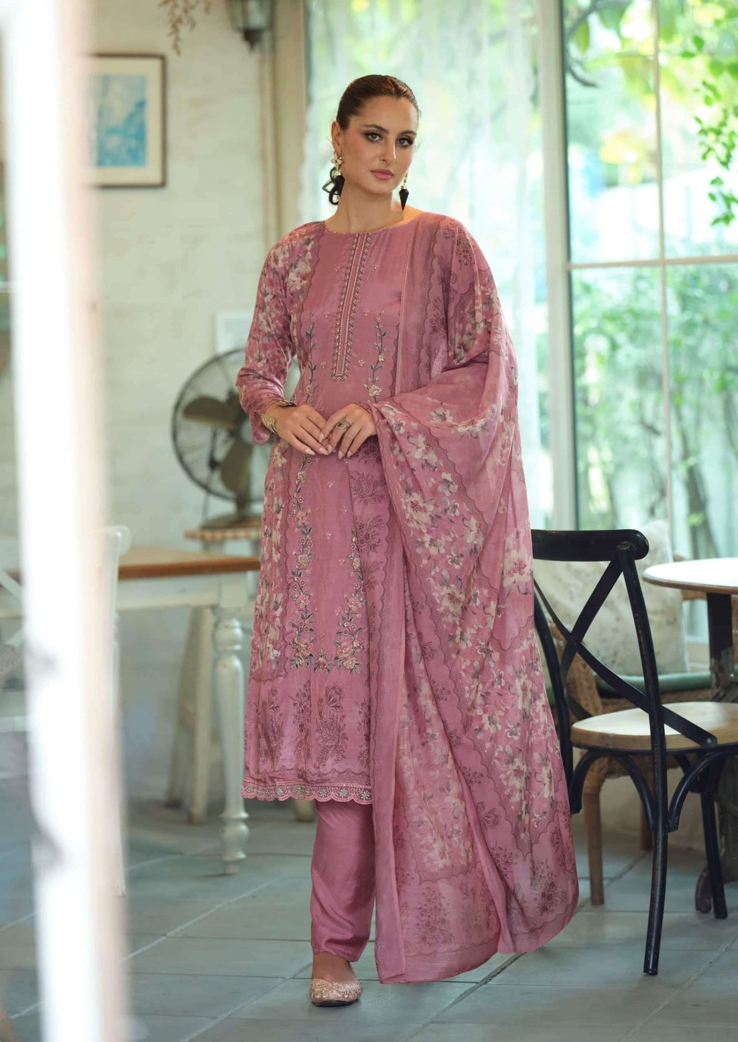 Hermitage Mazdaar Giza PK Lawn Embroidered Pakistani Suit - Amrah Wholesale