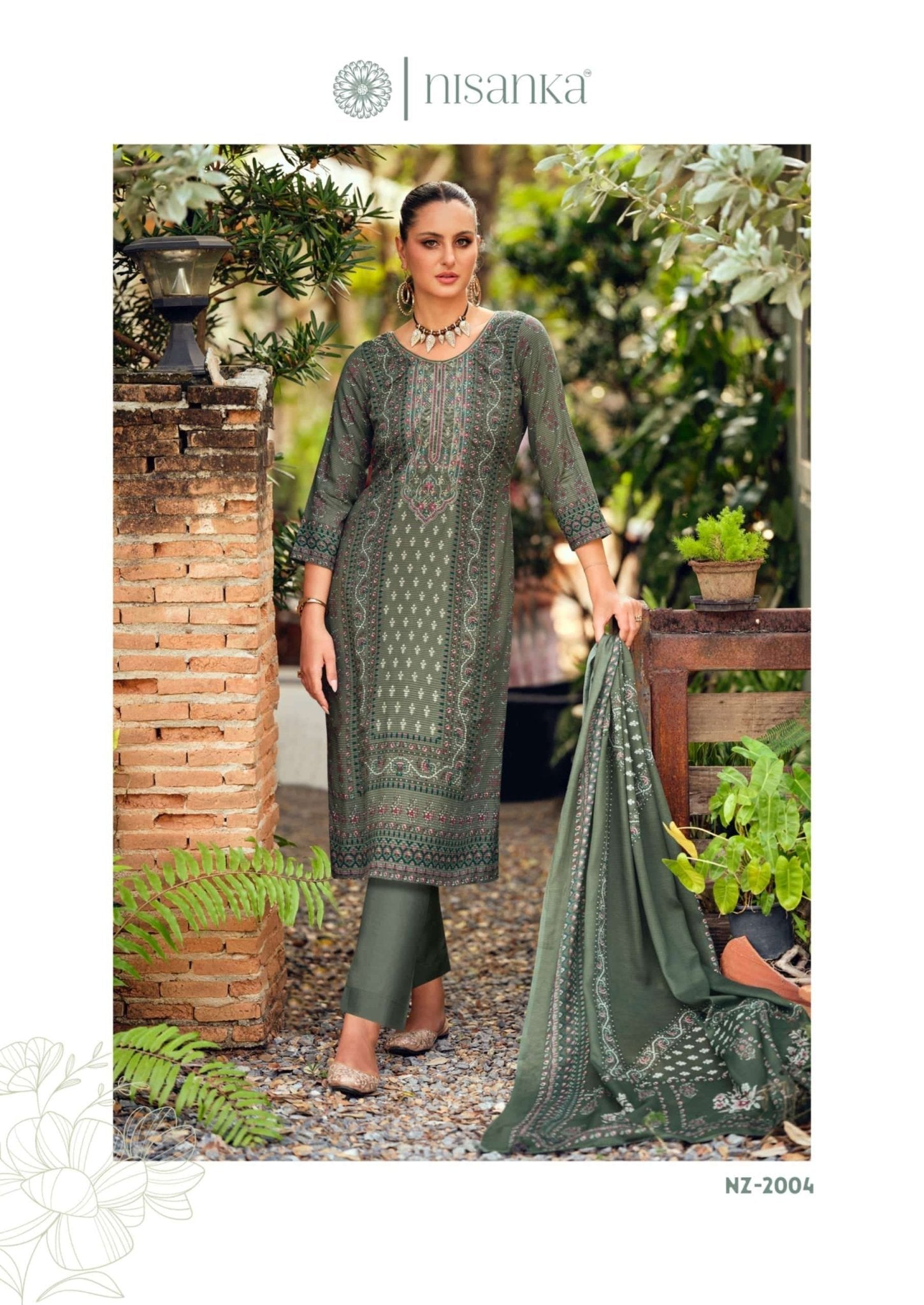 Hermitage Nizaam Vol 2 Viscose Lawn Cotton Pakistani Suit - Amrah Wholesale