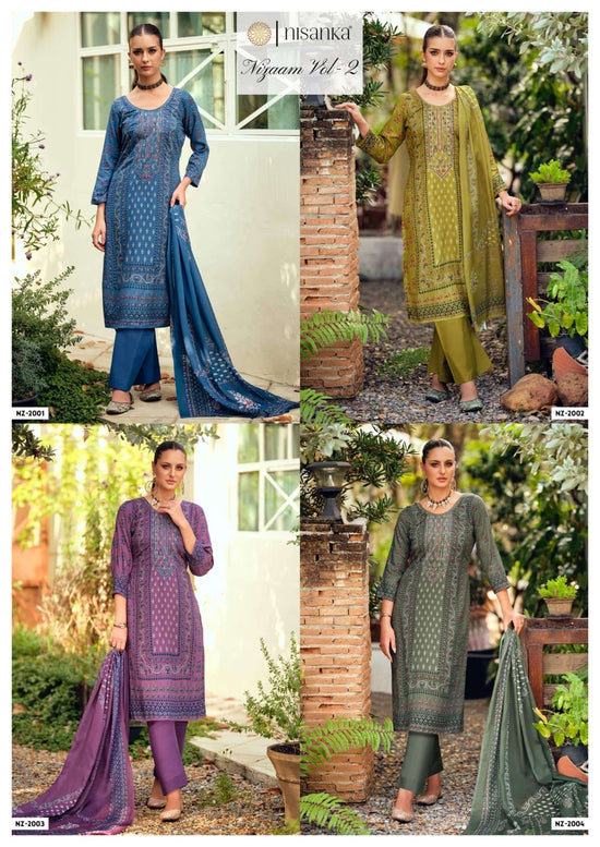 Hermitage Nizaam Vol 2 Viscose Lawn Cotton Pakistani Suit - Amrah Wholesale