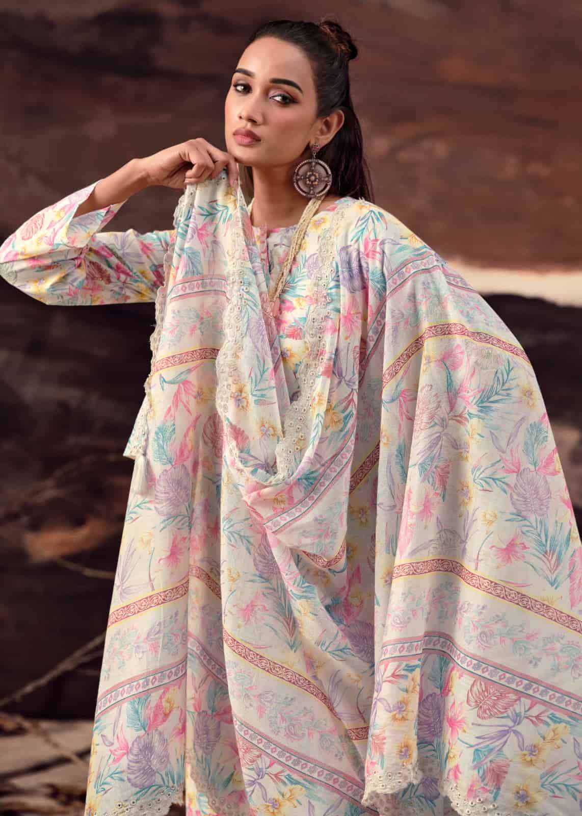 Hermitage Petals In Mal Luxury Lawn Cotton Suit Catalog
