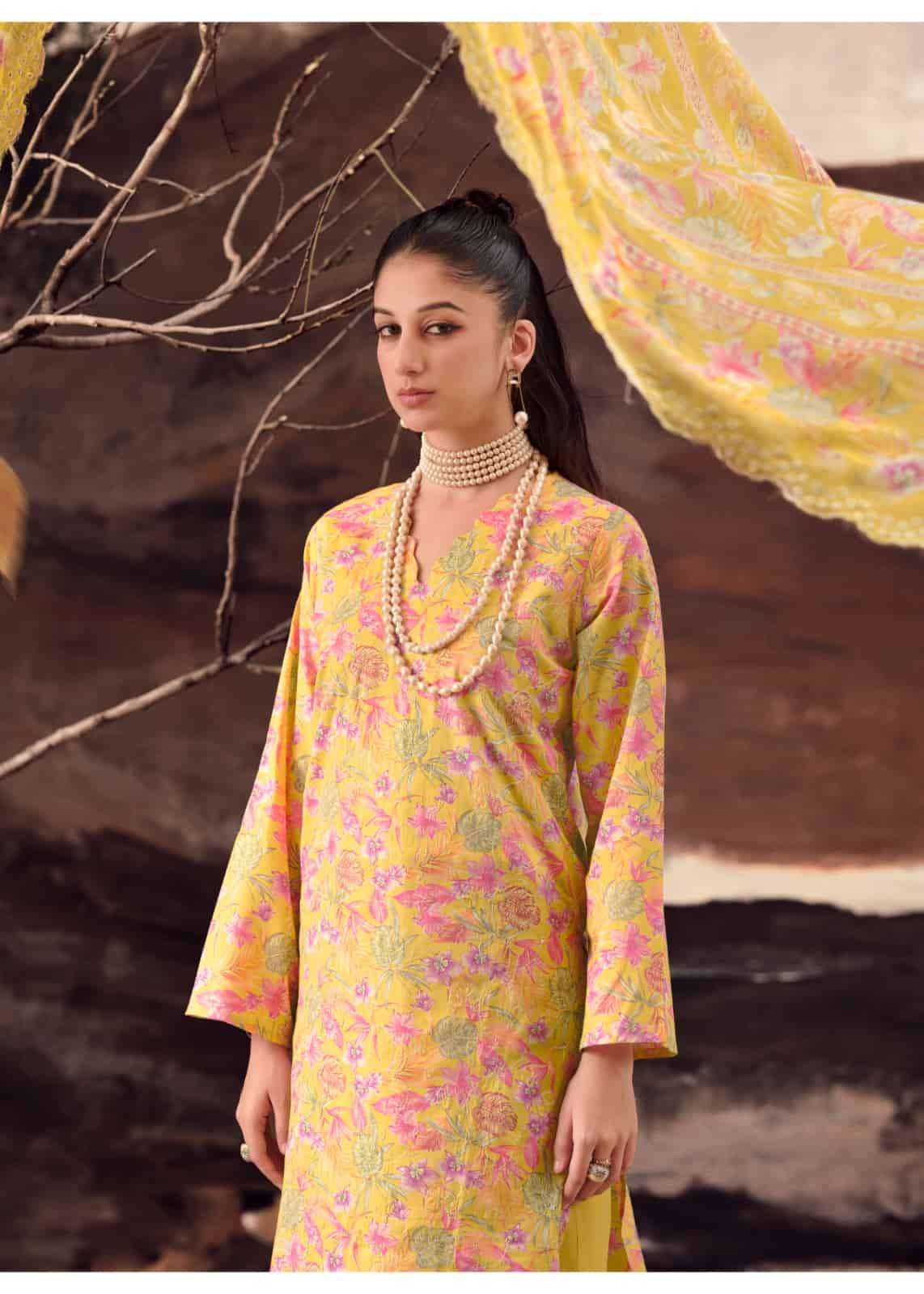 Hermitage Petals In Mal Luxury Lawn Cotton Suit Catalog