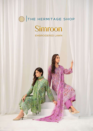 The Hermitage Shop Simroon Lawn Cotton Dress Material