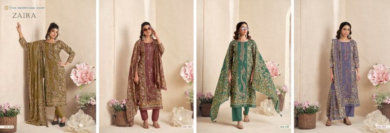Hermitage Hermitage Zaira Vol 2 Giza Pk Dress Material