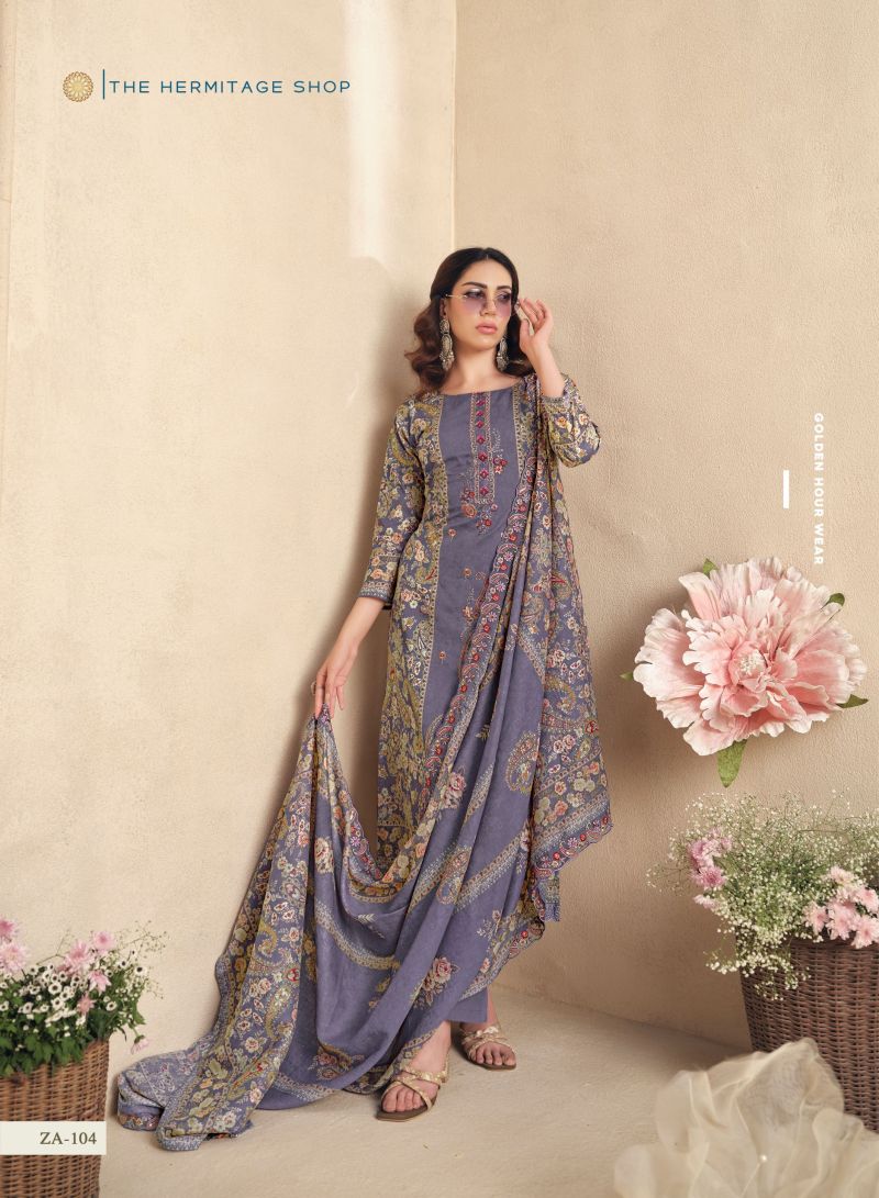 Hermitage Hermitage Zaira Vol 2 Giza Pk Dress Material