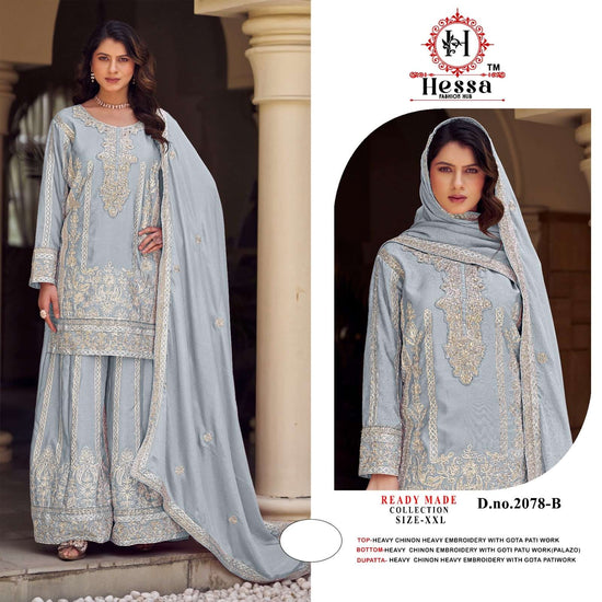 Hessa 2078 A To D Series Pakistani Suit Set Wholesale Catalogue - Amrah Wholesale