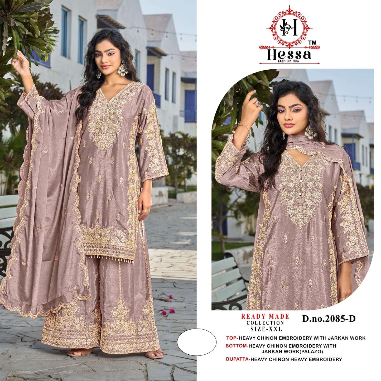 Hessa 2085 A To D Series Pakistani Suit Set Wholesale Catalogue - Amrah Wholesale