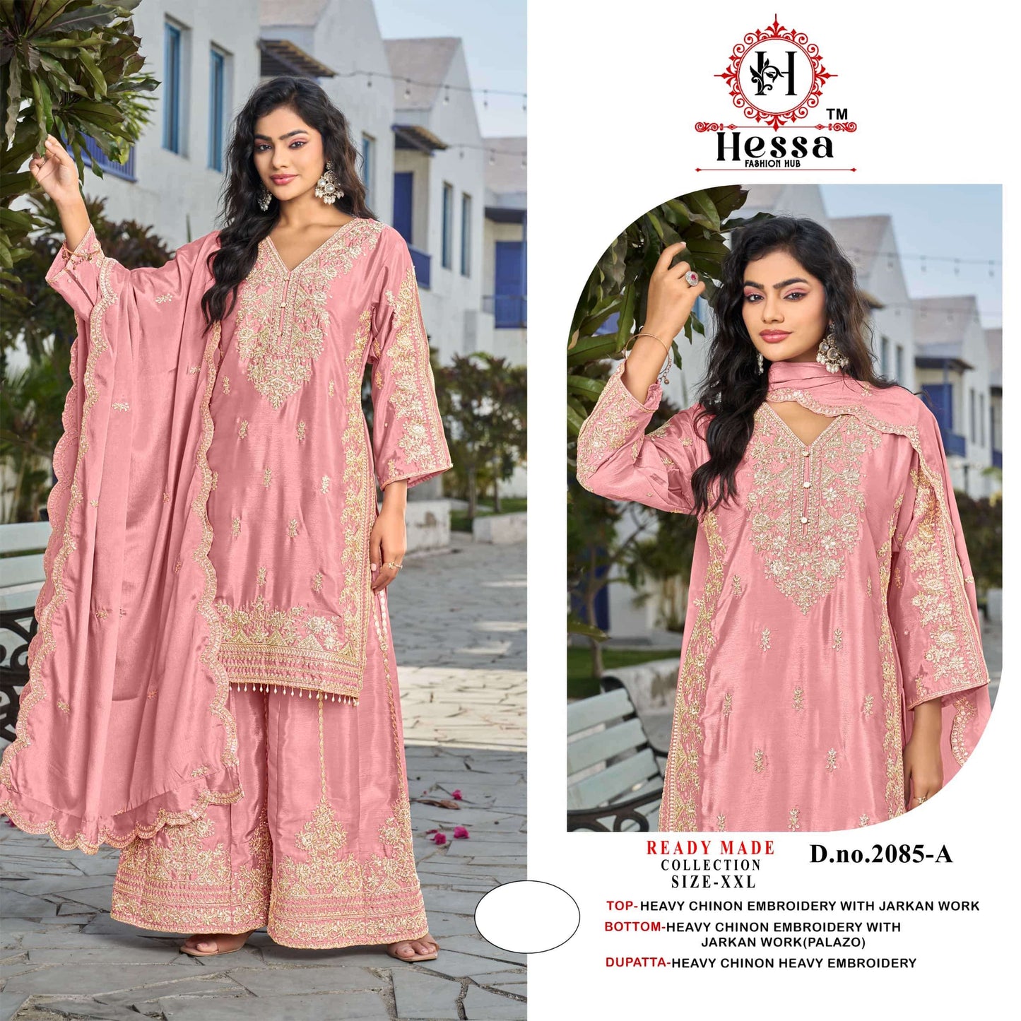 Hessa 2085 A To D Series Pakistani Suit Set Wholesale Catalogue - Amrah Wholesale