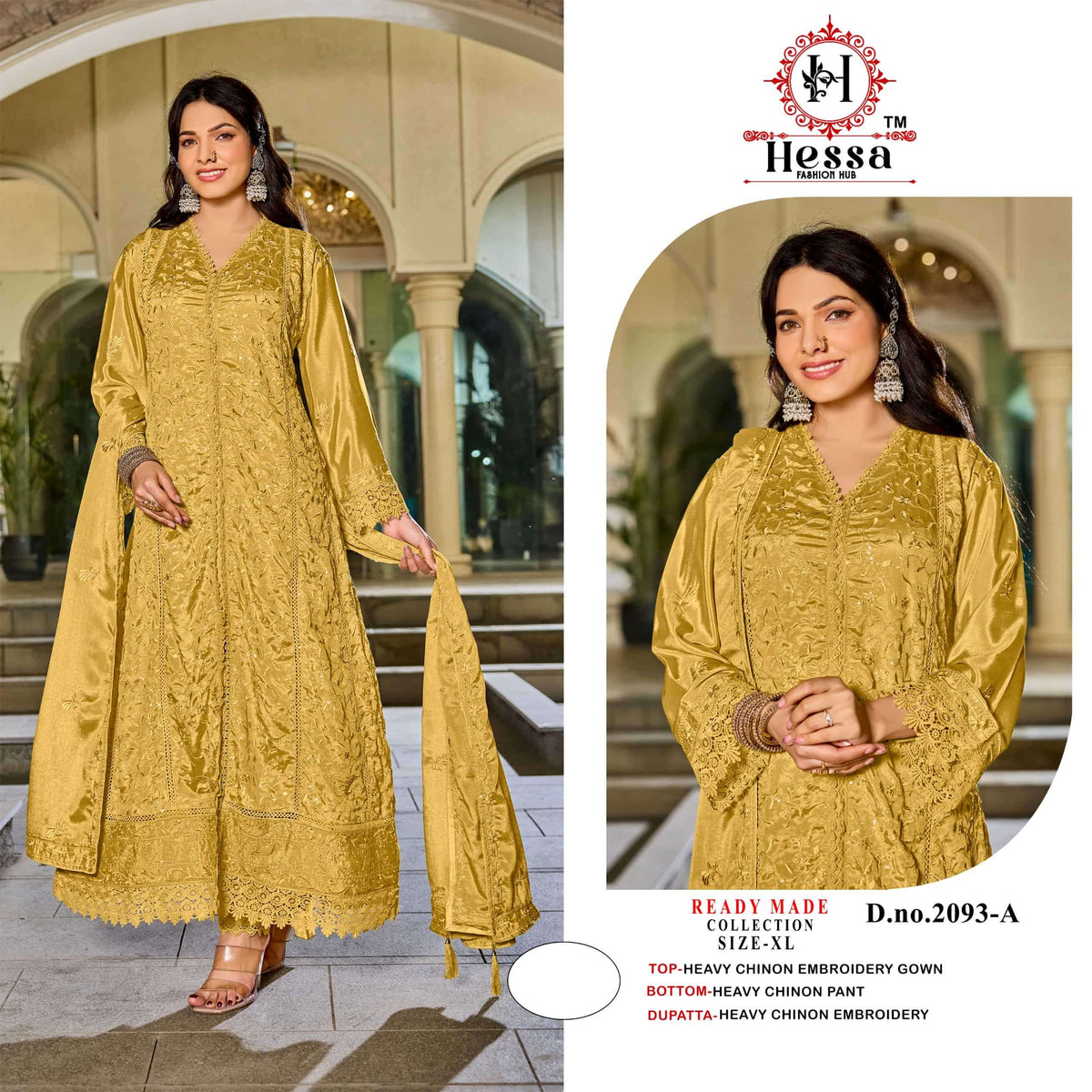 Hessa 2093 Pakistani Suit Set Wholesale Catalogue - Amrah Wholesale