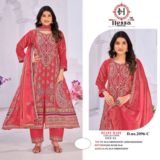 HESSA 2096 Silk Pakistani Suit Set